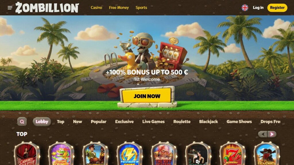 ervaringen met het casino zonder cruks van zombillion nederland